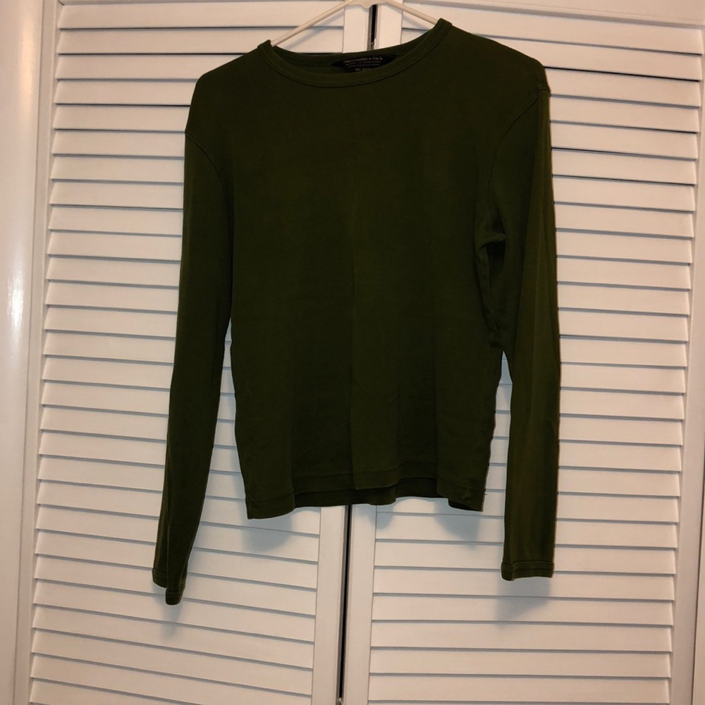 Olive green long sleeved shirt